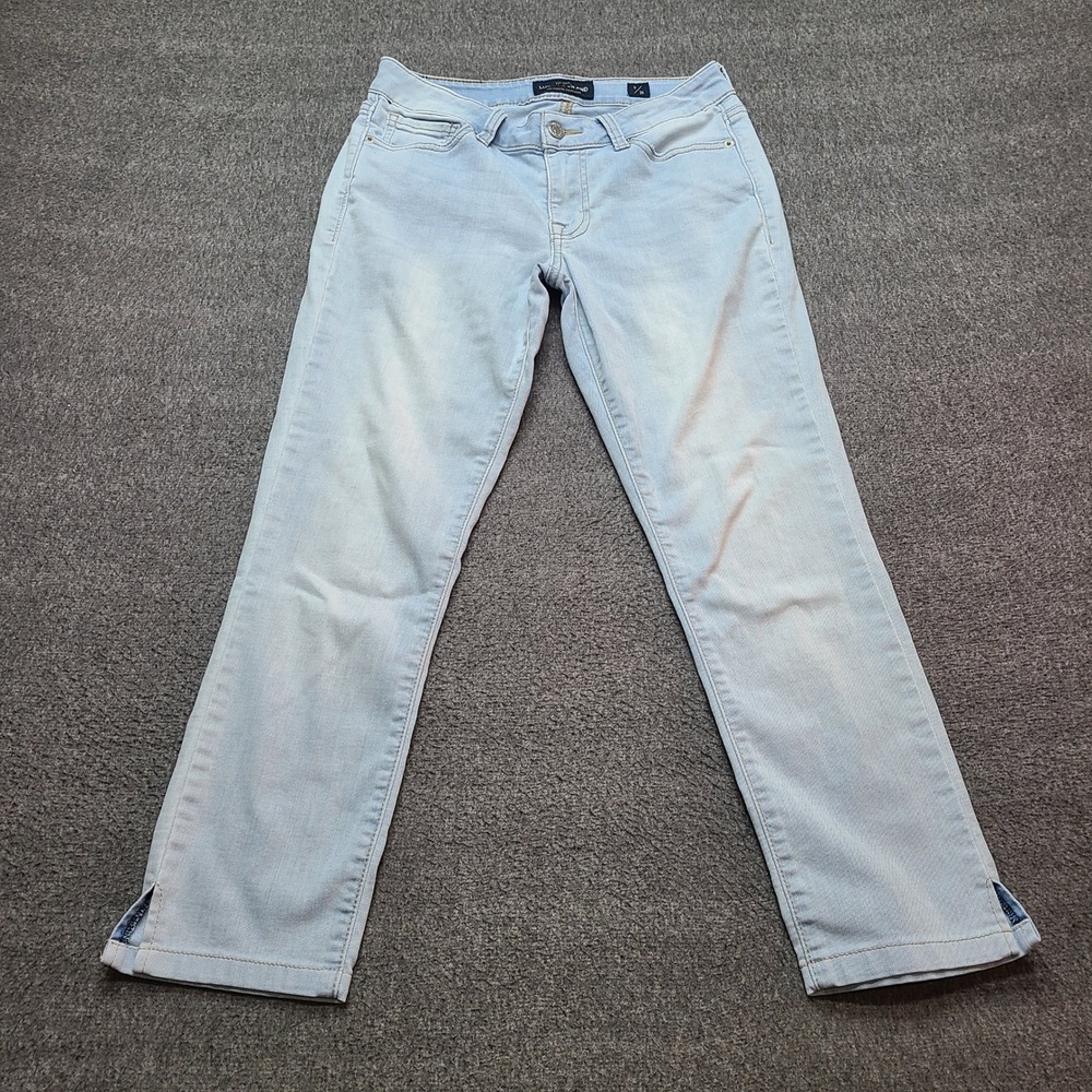Lucky Brand Lolita Crop Jeans Light Wash Distressed Split Hem Womens Size 2 26